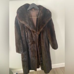 Mink fur coat VINTAGE- FREE BAG with purchase!